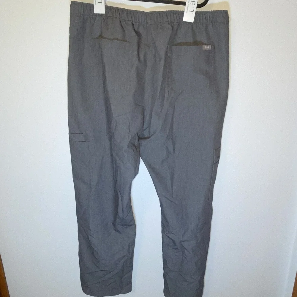 FIGS Scrub Pants XL Extra Large Technical Collection Gray Draw String Inseam 30‎